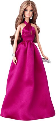 Barbie Collection Look - Red Carpet - Magenta Gown