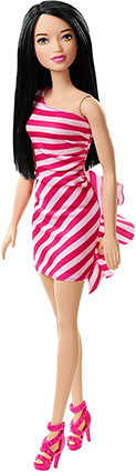 Barbie Standard Fashion Pink Stripe