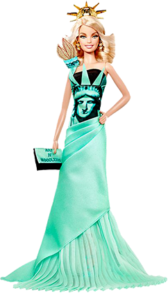 Barbie Statue of Liberty - Dolls of the World