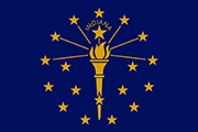 Drapeau Indiana