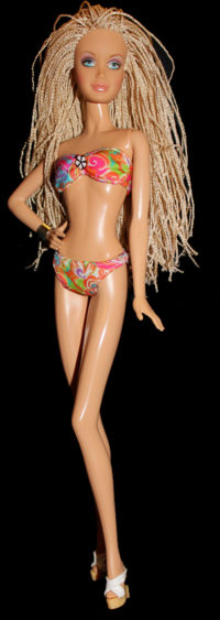 Barbie Flavas Happy D Street Graffiti Rapper