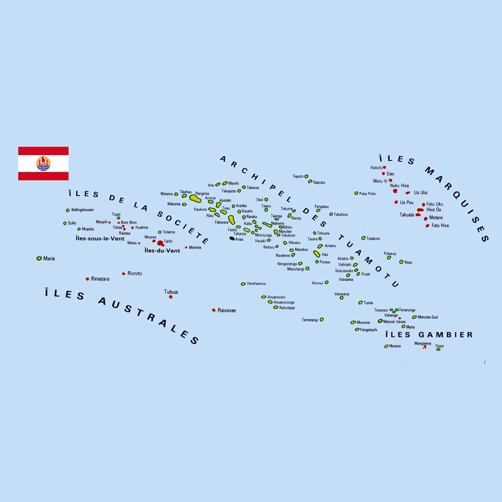 Carte Polynésie Française