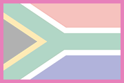 Südafrika-Flagge