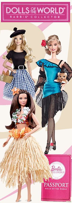 Collection Barbie Dolls of the world