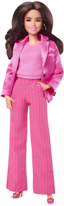 Barbie Gloria Wearing Pink Power Pantsuit – Barbie The Movie