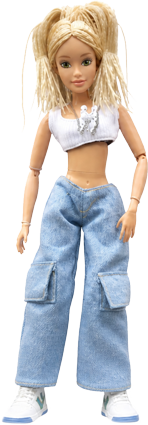 Barbie Flavas Happy D Street Graffiti Rapper