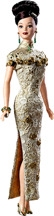 Barbie Golden Qi-Pao